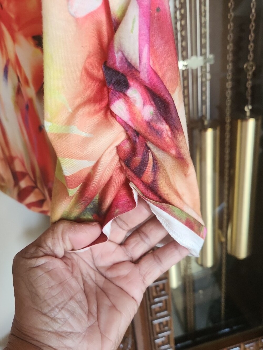 Chico's Multicolor Floral Scoop Neck Top - Picture 5 of 7